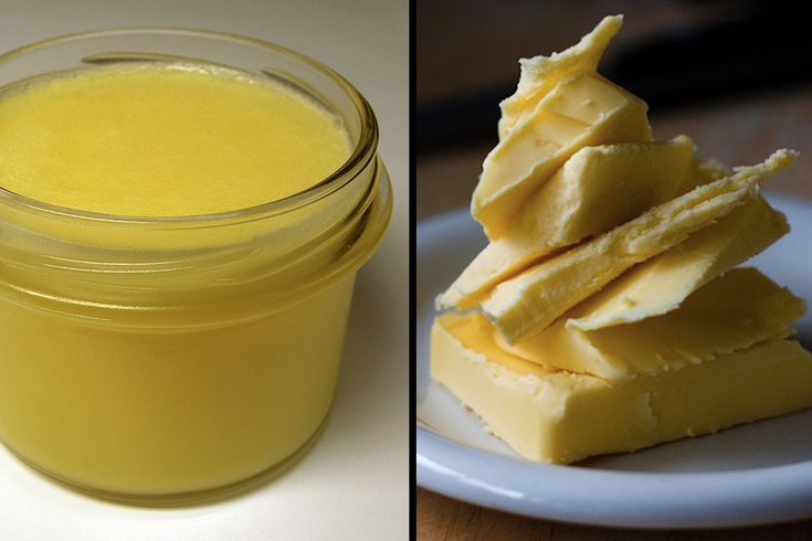 ghee and butter
