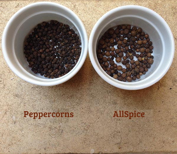 Allspice and Peppercorns