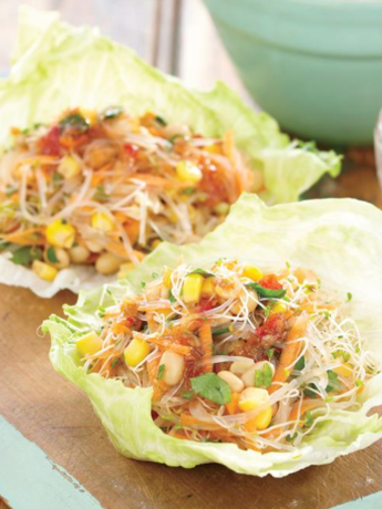 Healthy Homemade Vegetarian San Choy Bow Recipe