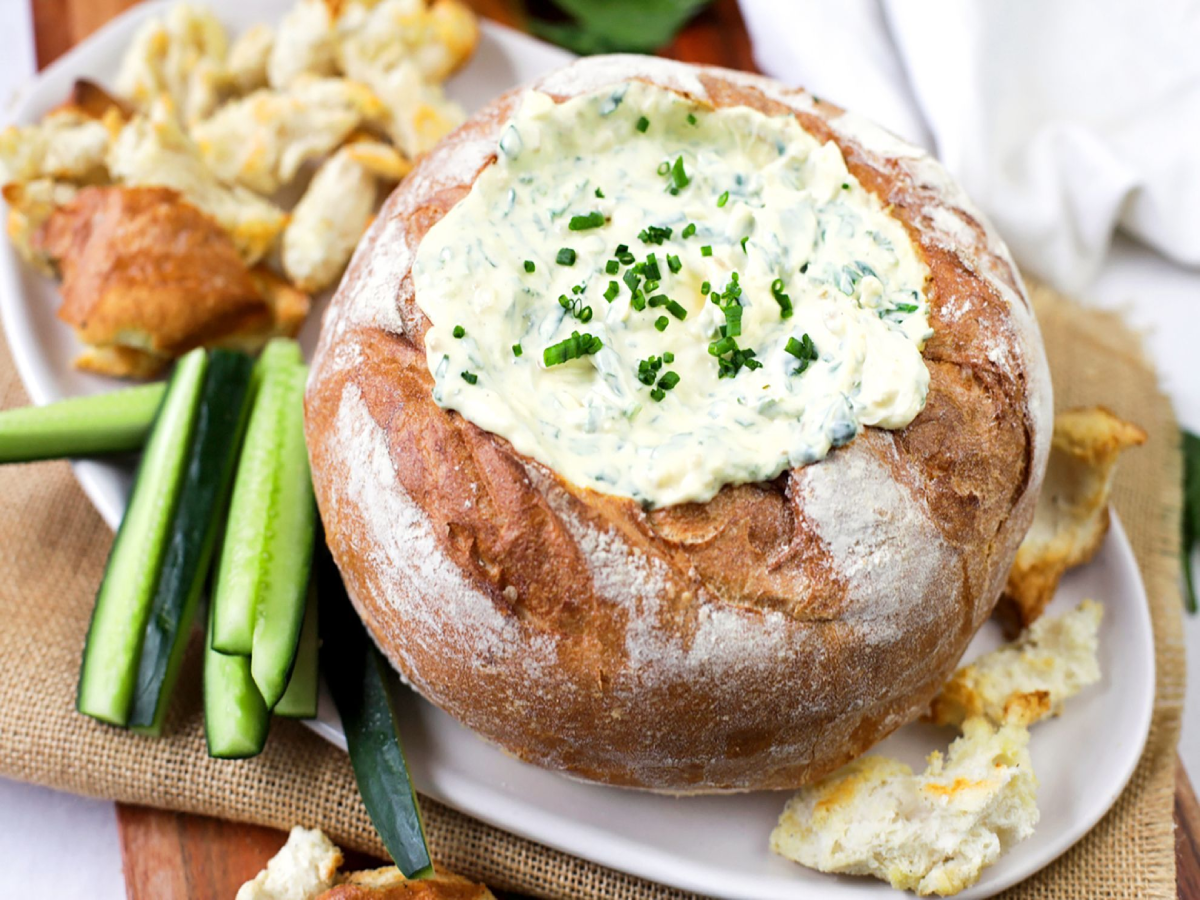 Healthy Homemade French Onion Cob Loaf Recipe