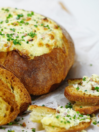 Best Homemade Cheese and Bacon Cob Loaf Recipe